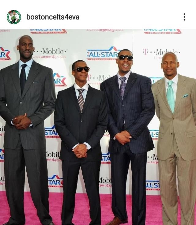 易游体育运营中心-耿耿于怀!加内特转发绿军巨头旧照 并将雷阿伦P掉